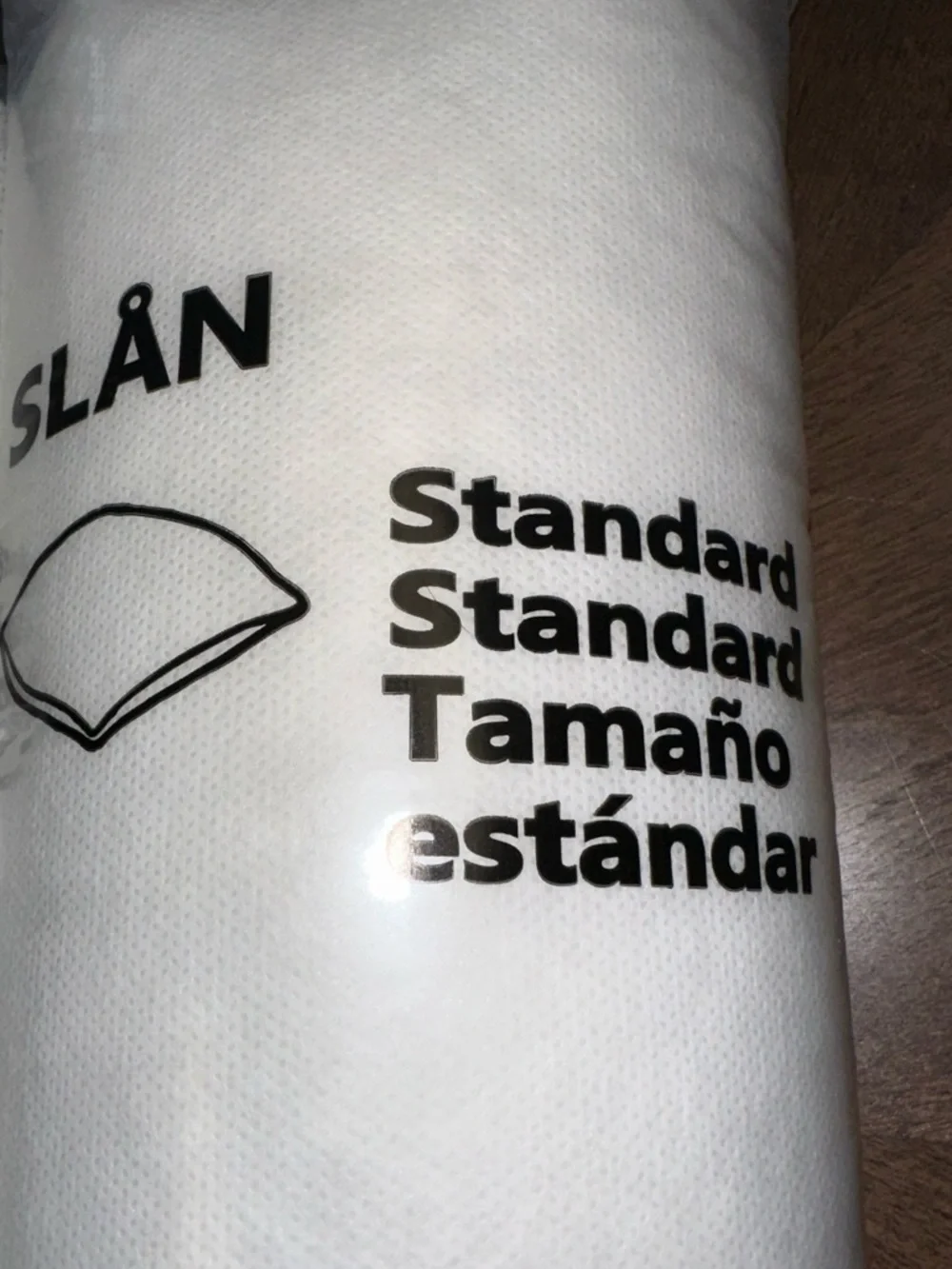 IKEA Slan Softer Lightweight Pillow White Standard Queen 20x26 Lot of 2 Sealed